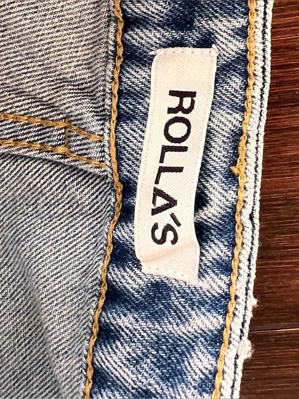 Rolla’s Denim Jeans 25x28 High Rise Wide Leg Faded - Picture 6 of 9